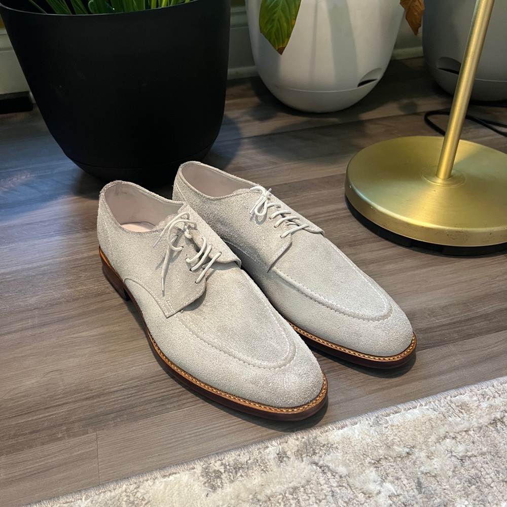 Men's Classic Gray Suede Shoes